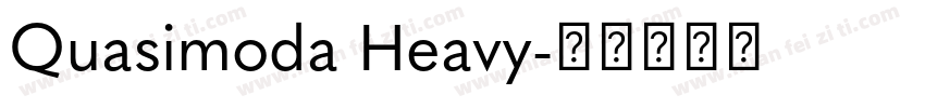 Quasimoda Heavy字体转换
